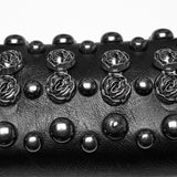 Cerberus Punk Chain Studded Clutch Bag