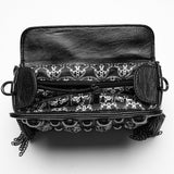 Cerberus Punk Chain Studded Clutch Bag