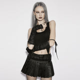 Carapace Punk Lace Lace-Up Arm Warmers