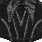 Sepulchre Gothic Faux Leather Details Top