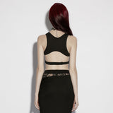 Waxen Gothic Suspender Top
