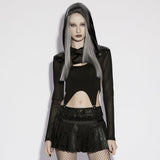 Claustral Gothic Hooded Bolero Top