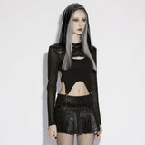 Claustral Gothic Hooded Bolero Top