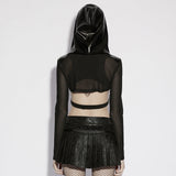 Claustral Gothic Hooded Bolero Top