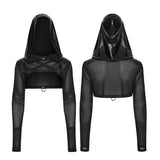 Claustral Gothic Hooded Bolero Top