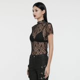 Lunaris Gothic Mesh Top