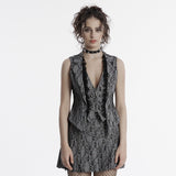 Larkspur Gothic Lace Ruffle Vest