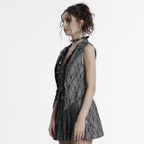 Larkspur Gothic Lace Ruffle Vest