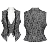 Larkspur Gothic Lace Ruffle Vest