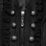Larkspur Gothic Lace Ruffle Vest