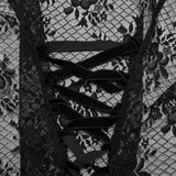 Amaranth Victorian Gothic Lace Sheer Blouse