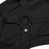 Carcass Punk Buckle Techwear Cropped Jacket
