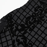Naphtha Gothic Velvet Zipped Top