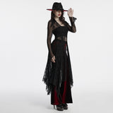 Algol Gothic Lace Sheer Long Top