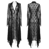 Algol Gothic Lace Sheer Long Top