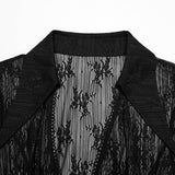Algol Gothic Lace Sheer Long Top
