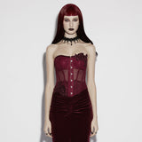 Anhedonia Gothic Mesh Corset