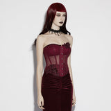 Anhedonia Gothic Mesh Corset
