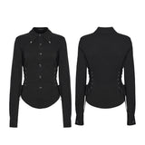 Pandaemonium Gothic Corset Lace-Up Shirt