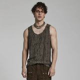 Oblivion Tank Top (Brown) - PunkRave