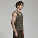 Oblivion Tank Top (Brown) - PunkRave