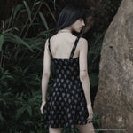 Olga Slip Dress (Black Gray) - PunkRave
