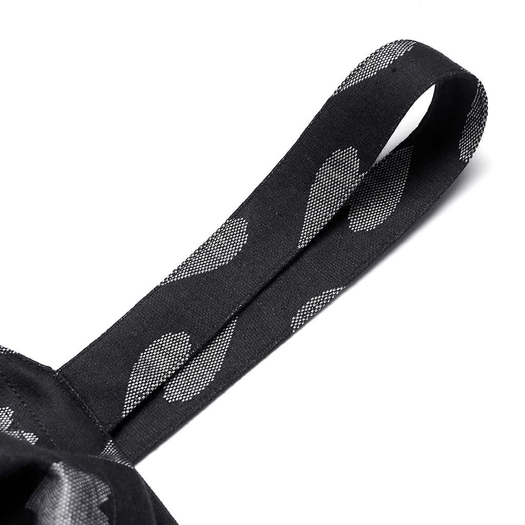 Olga Slip Dress (Black Gray) - PunkRave