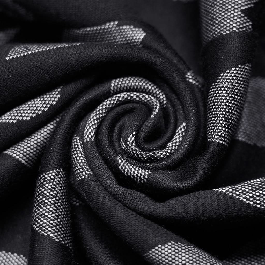Olga Slip Dress (Black Gray) - PunkRave