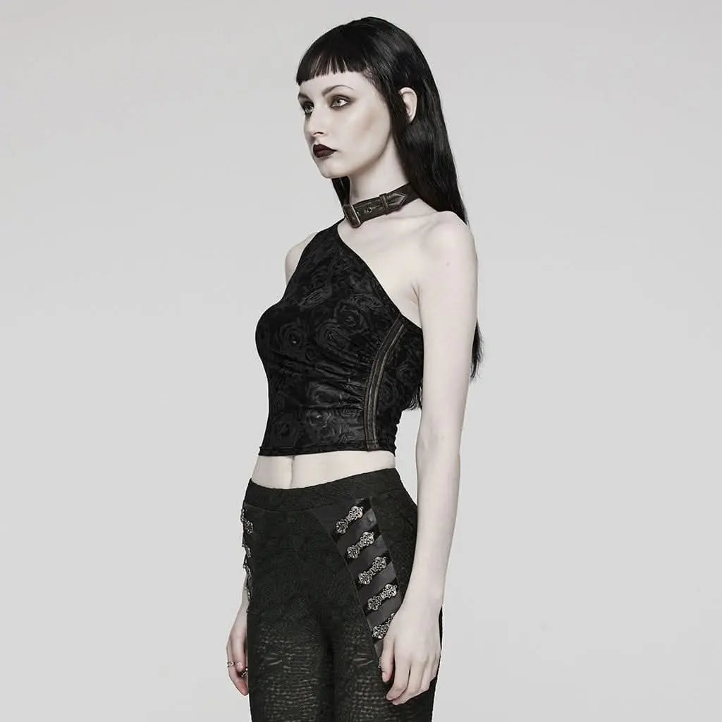Oracle Printed Top (Black) - PunkRave