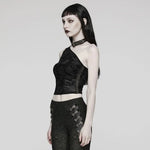 Oracle Printed Top (Black) - PunkRave