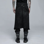 Orpheus Distressed Kilt With Leather Straps - PunkRave