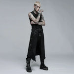 Orpheus Distressed Kilt With Leather Straps - PunkRave