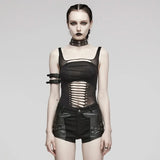 Outlaw Distressed Top - PunkRave