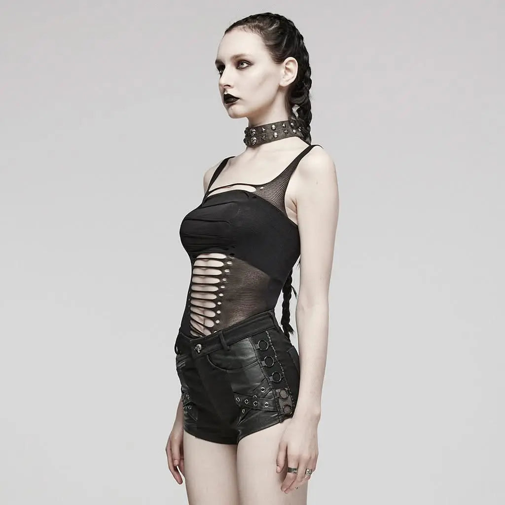 Outlaw Distressed Top - PunkRave