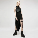 Pagan Heart Halterneck Dress With Garter - PunkRave