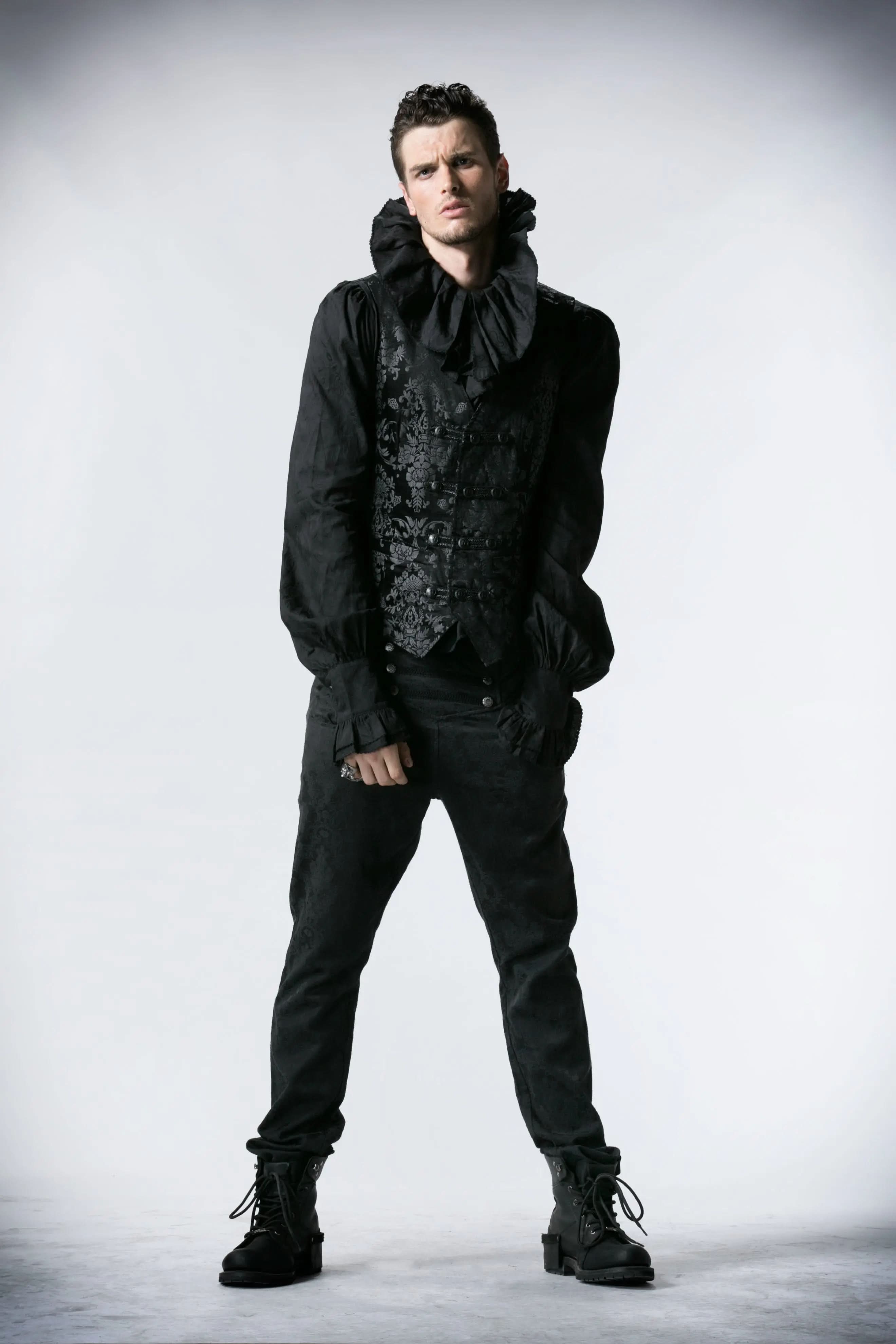 Gothic Baroque Men Vest - PunkRave