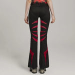 Pariah Flared Trousers (Red) - PunkRave