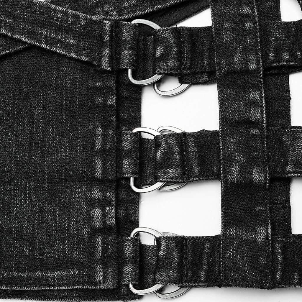 Pauline Denim Shorts/Skirt - PunkRave