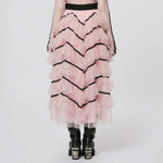 Poison Apple Waterfall Skirt - Pink My Store