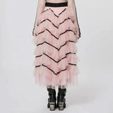 Poison Apple Waterfall Skirt - Pink My Store