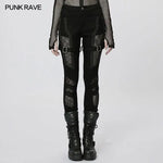 Poison Girl Mesh Spliced Pants - PunkRave