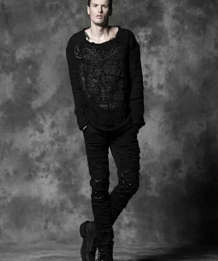Punk ripped jeans - PunkRave