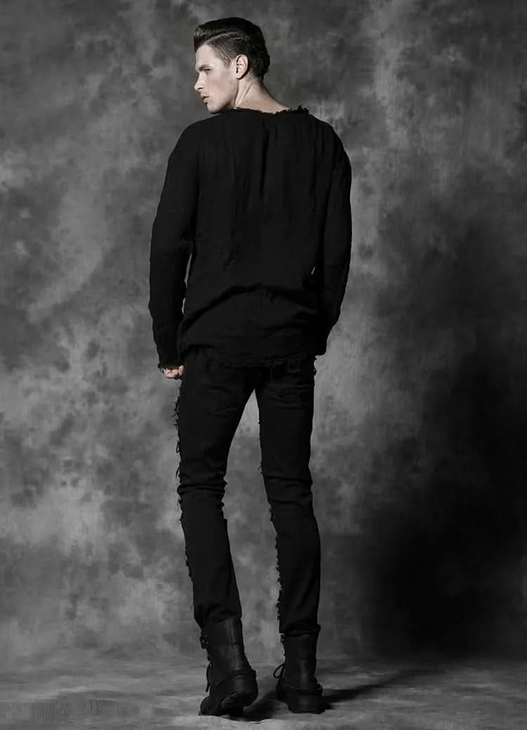 Punk ripped jeans - PunkRave