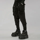 Purge Distressed Pants - Black - PunkRave