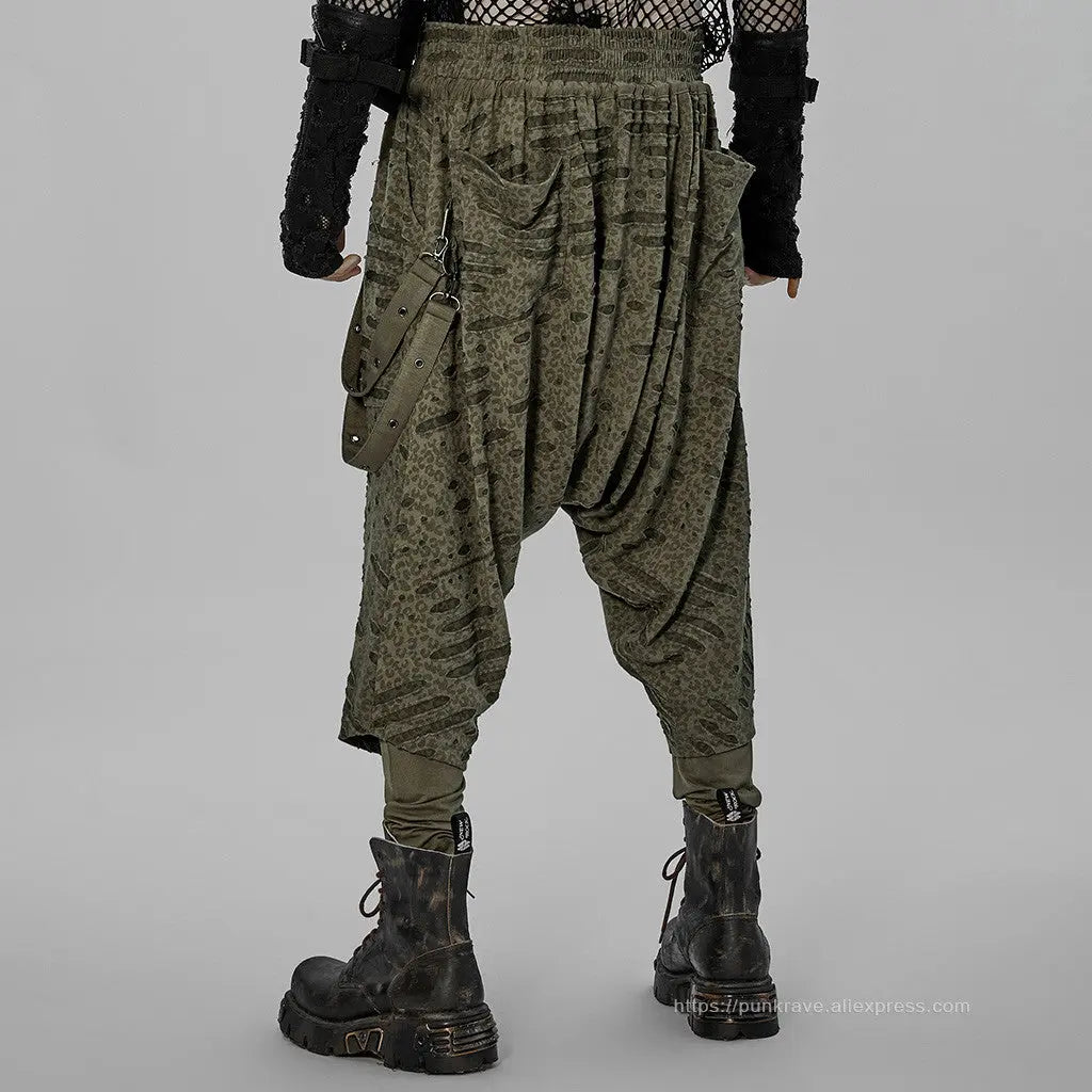 Purge Distressed Pants - Green My Store