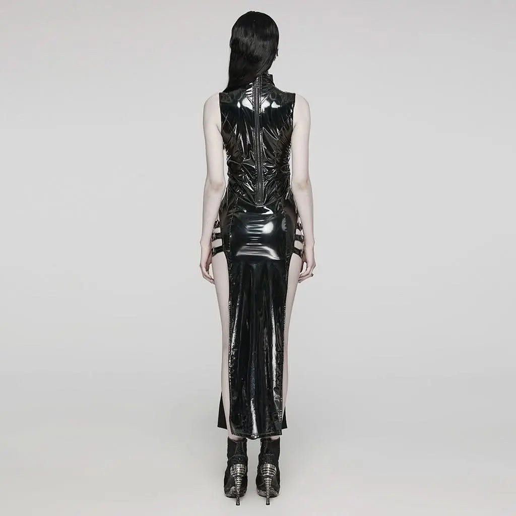 Quasar Vinyl Skirt (Nocturnal) - PunkRave