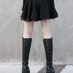 Radiate Plaid Mini Skirt With Zippers - PunkRave