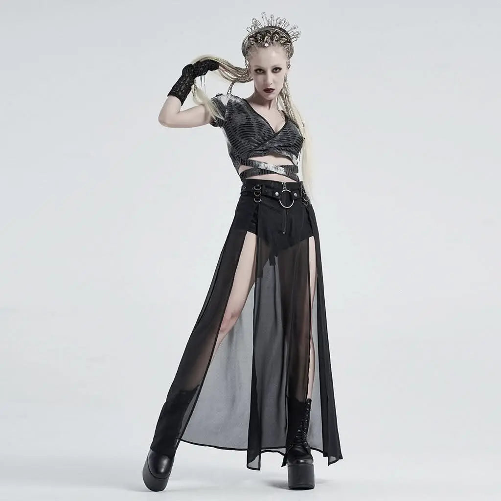 Raising Hell Skirt - Patent - PunkRave