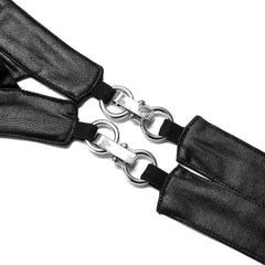 Razorblade Kiss Suspender Crop Top - PunkRave