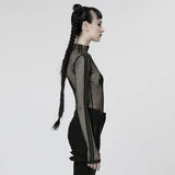 Razzle Dazzle Mesh Tee - Black - PunkRave